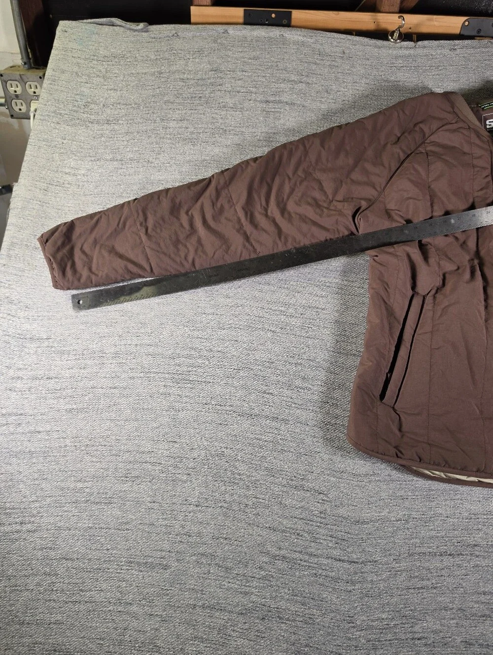 Stio Brown Insulated Jacket-Style Home Accent Cover